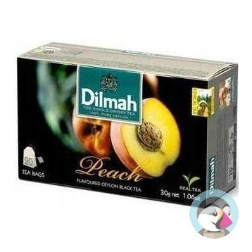 Herbata DILMAH (20 torebek) czarna z aromatem Brzoskwinia