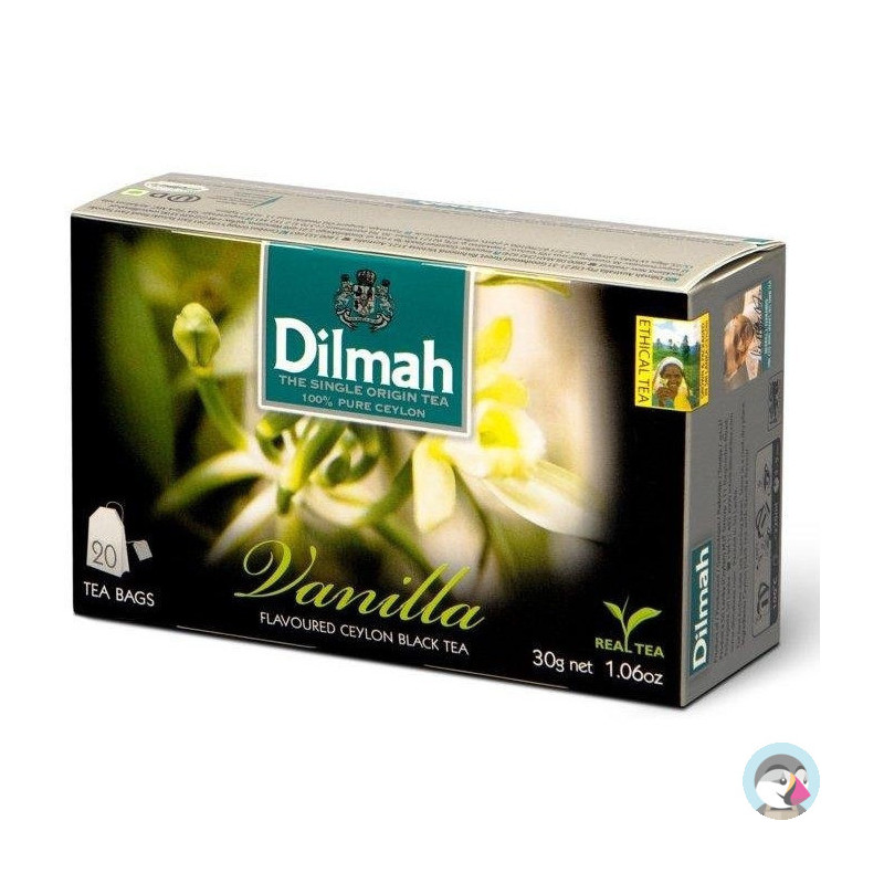Herbata DILMAH (20 torebek) czarna z aromatem Wanilii