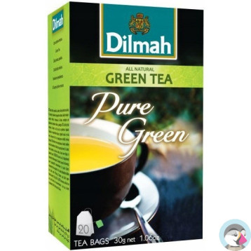 Herbata DILMAH (20 torebek) zielona Pure Green ekspresowa