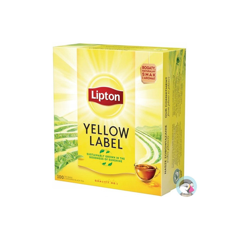 Herbata LIPTON YELLOW LABEL (100 torebek) 2g czarna