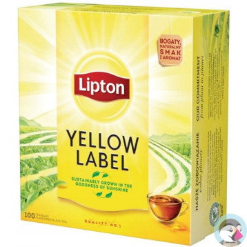 Herbata LIPTON YELLOW LABEL (100 torebek) 2g czarna