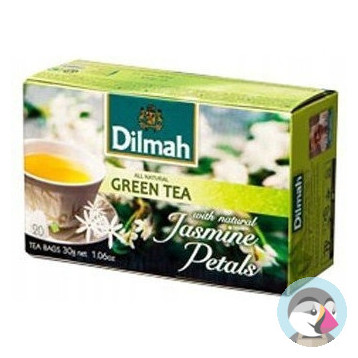 Herbata DILMAH (20 torebek) zielona z kwiatem jaśminu