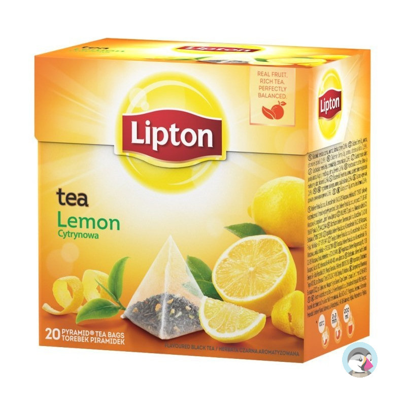 Herbata LIPTON PIRAMID (20 torebek) czarna z aromatem cytryna