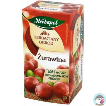 Herbata HERBAPOL owocowo-ziołowa (20 saszetek) Żurawina HERBACIANY OGRÓD