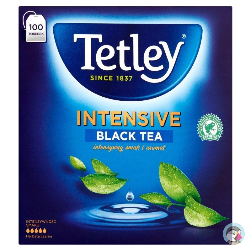 Herbata TETLEY INTENSIVE (100 torebek  2g) czarna
