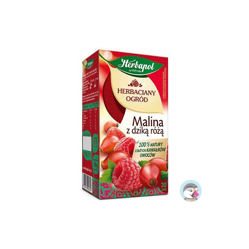 Herbata HERBAPOL owocowo-ziołowa(20 tb) Malina z Dziką różą 54g