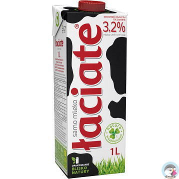 Mleko ŁACIATE UHT 3.2% 1L
