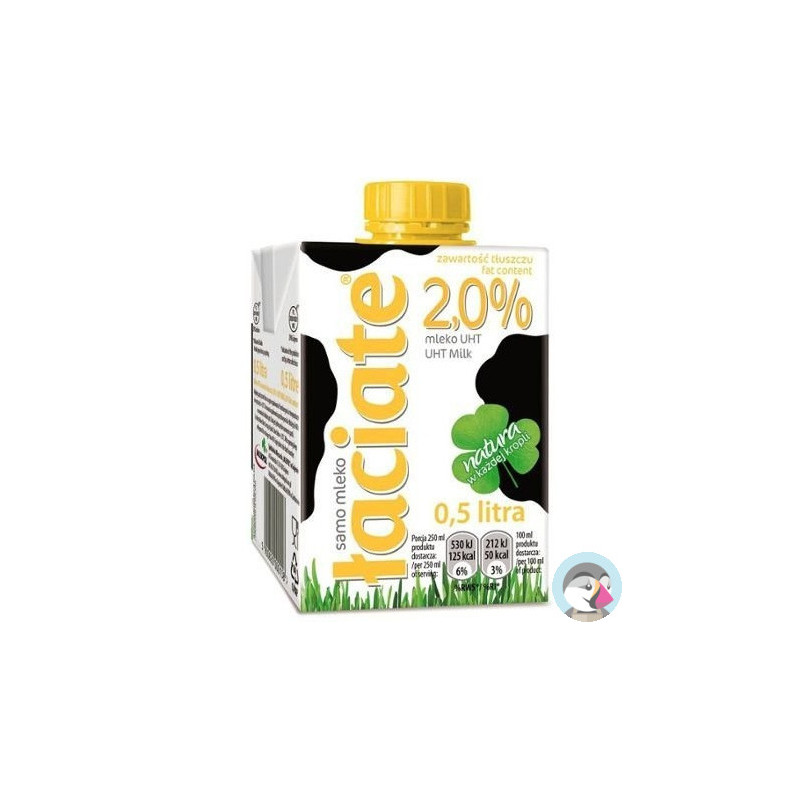 Mleko ŁACIATE UHT 2% 0.5L