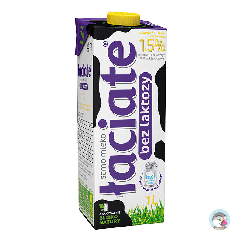 Mleko ŁACIATE UHT 1,5% 1l bez laktozy