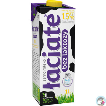 Mleko ŁACIATE UHT 1,5% 1l bez laktozy