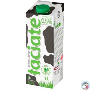 Mleko ŁACIATE UHT 0.5% 1L
