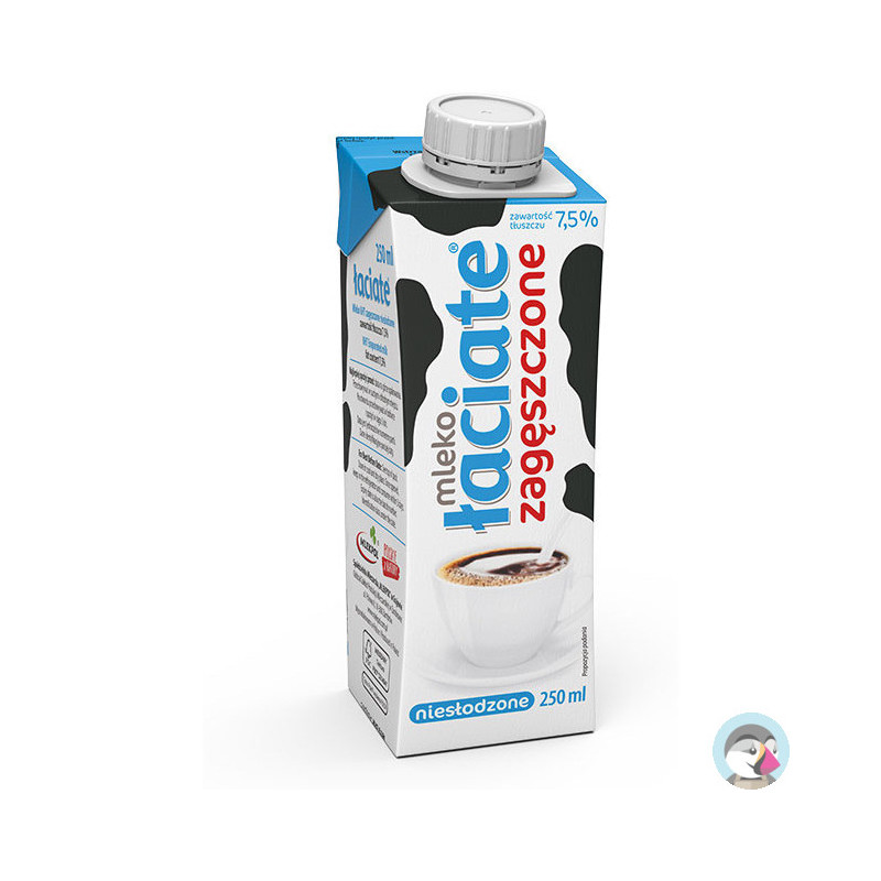 Mleko ŁACIATE UHT 250ml zagęszczone niesłodzone