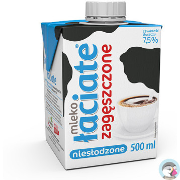 Mleko ŁACIATE UHT 500ml zagęszczone niesłodzone