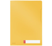 Folder A4 z kieszonką na etykietę, żółty 47080019 LEITZ