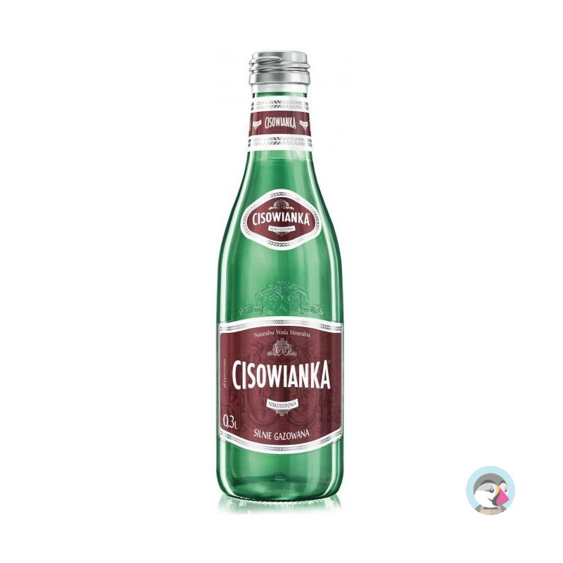 Woda CISOWIANKA 0.3L (24szt) Silny Gaz szkło