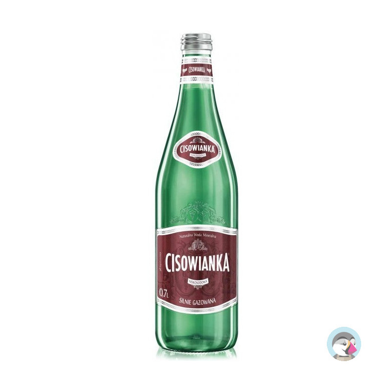 Woda CISOWIANKA 0.7L (12szt) Silny gaz szkło