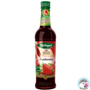 Syrop HERBAPOL Owocowa Spiżarnia truskawka 420ml