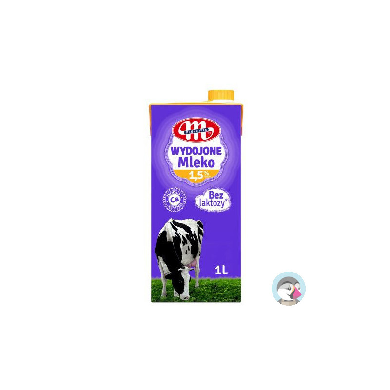 Mleko MLEKOVITA WYDOJONE UHT bez laktozy 1,5% 1L