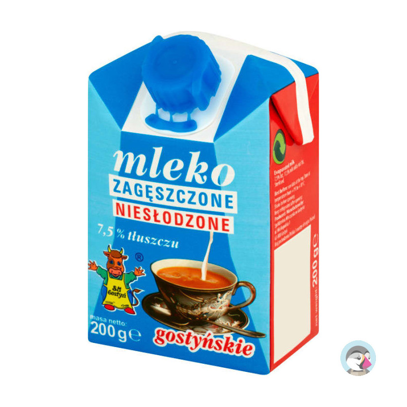 Mleko GOSTYŃ 200g niesłodzone zagęszczone 7.5%