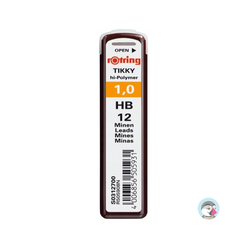 Grafity 1,0mm HB do ołówków automatycznych ROTRING S0312700