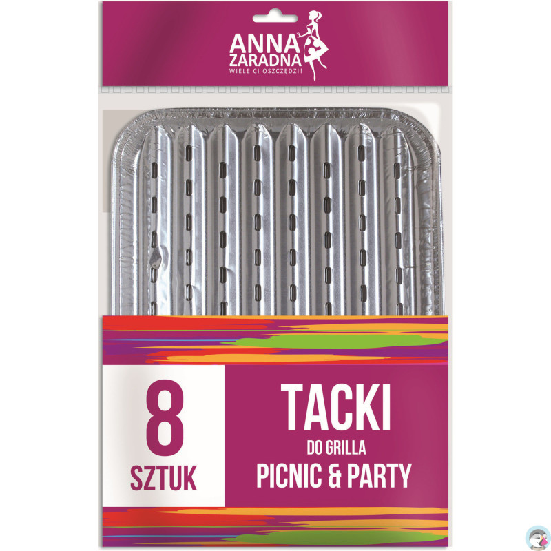 Tacki do grilla (8 sztuk) 28,5cm x 22,5cm ANNA ZARADNA AP-1766