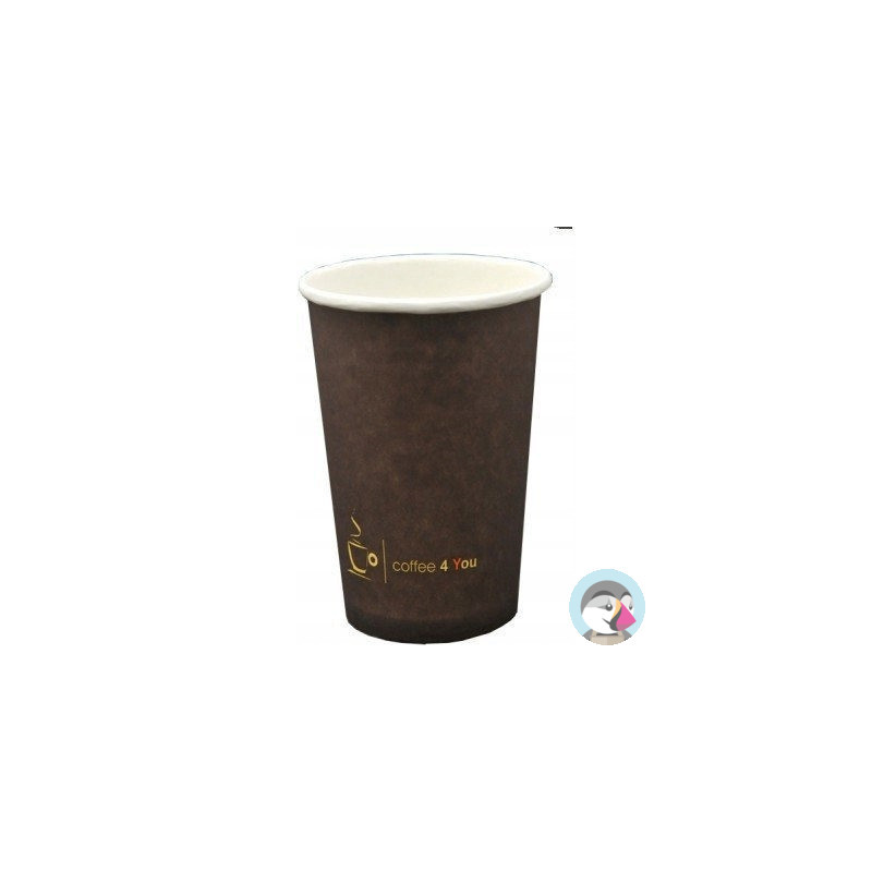 Kubek papierowy 100ml z nadrukiem COFFEE 4 YOU (100) 221.006