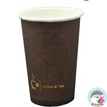 Kubek papierowy 100ml z nadrukiem COFFEE 4 YOU (100) 221.006