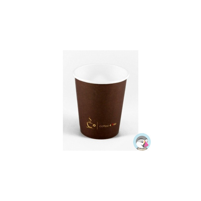 Kubek papierowy 150ml z nadrukiem COFFEE 4 YOU (100) 70mm 221.507b