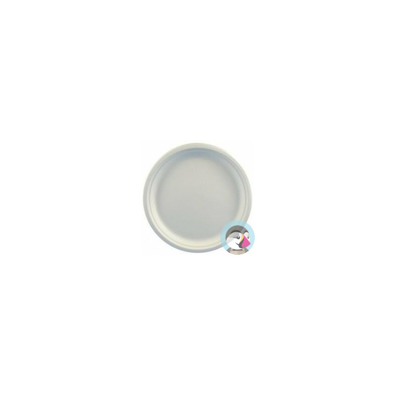 Talerz z trzciny cukrowej 26cm biały (50szt) 45189/29273 100% biodegradowalny