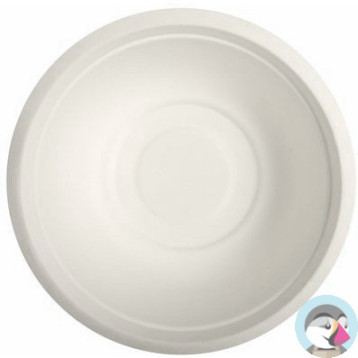 Miseczka z trzciny cukrowej 500ml biała(50szt)84590/15567 100% biodegradowalna