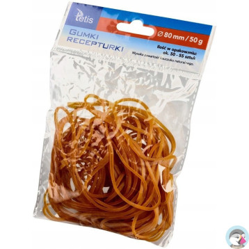 Gumki recepturki 80mm 50g GG205-E TETIS
