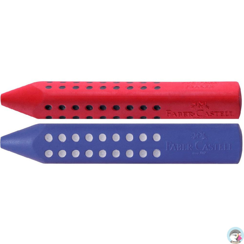 Gumka grip 2001 niebieska/czerwona 187101 FABER-CASTELL