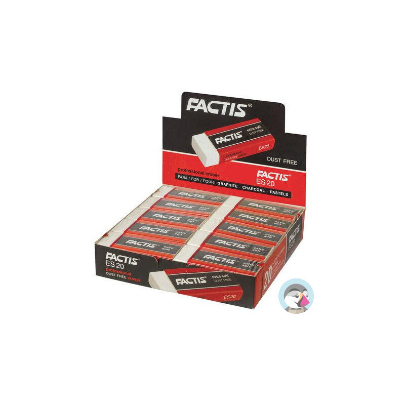Gumka do ścierania EXTRA SOFT (20szt.) ES-20 FACTIS