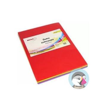 Guma zamszowa PVC A4 mix 10 kolorów G410 BREWIS