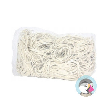 Gumki recepturki 1kg średnica 60mm 1,5x1,5mm białe grecb60x1.5x1.5 EMERSON