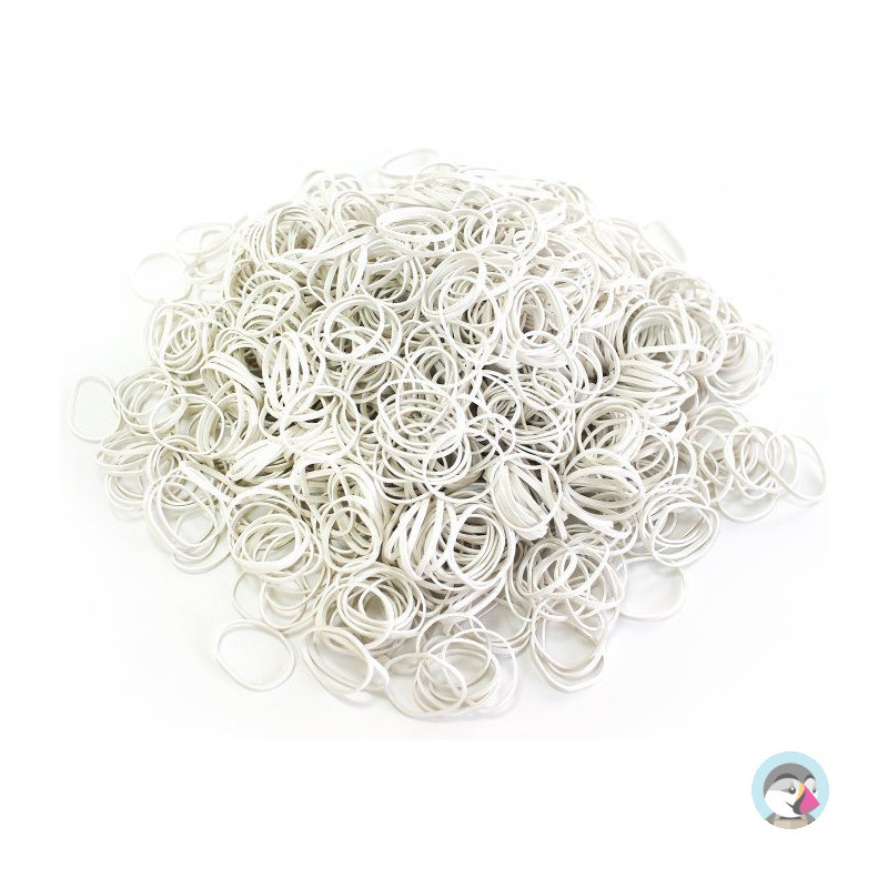 Gumki recepturki 1kg średnica 80mm białe 1,5x1,5mm białe EMERSON gurewe80x1.5x1.5