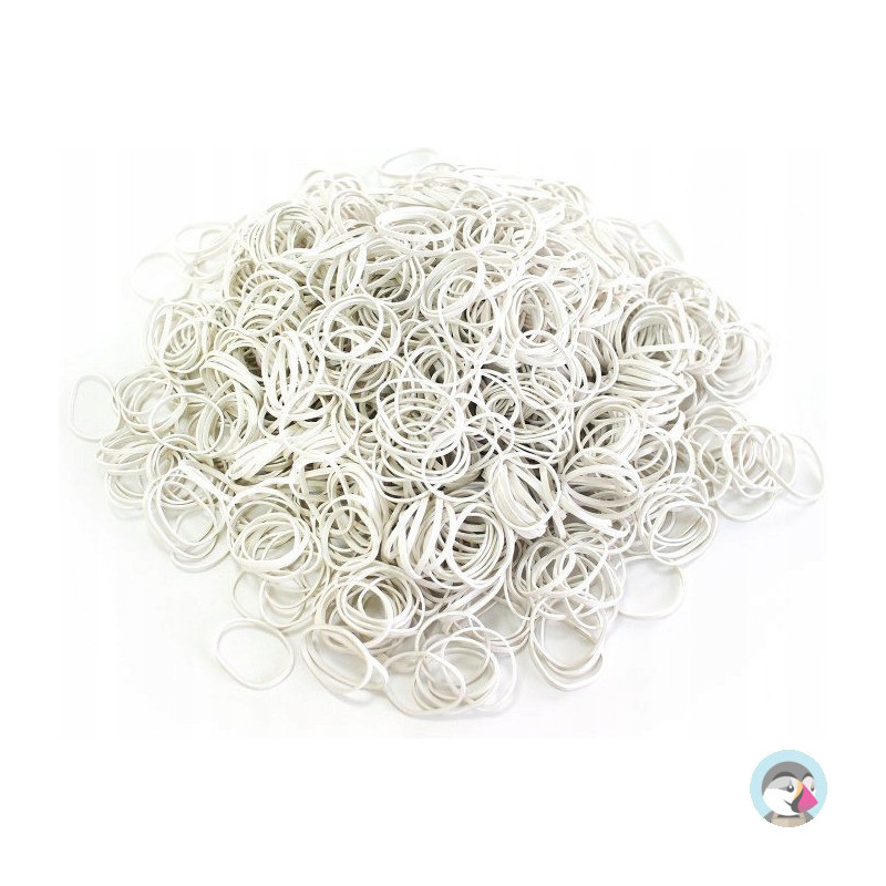 Gumki recepturki 1kg średnica 100mm białe 1,5x1,5mm gure100x1.5x1.5 EMERSON