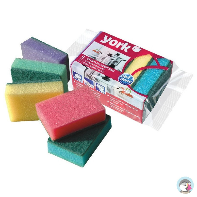 Zmywaki gąbka do zmywania Maxi 5 szt. YORK  0518