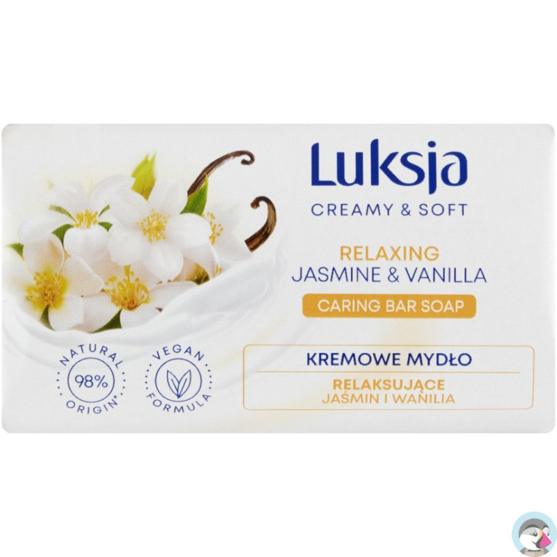 Mydło w kostce LUKSJA 90g o zapachu JAŚMIN I WANILIA