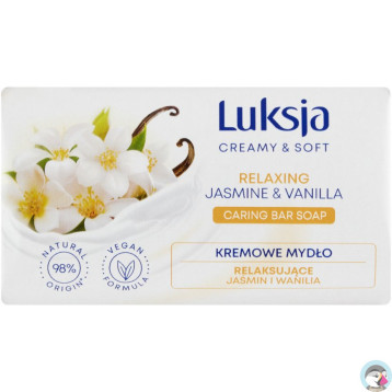 Mydło w kostce LUKSJA 90g o zapachu JAŚMIN I WANILIA