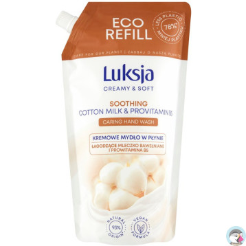 Mydło w płynie LUKSJA uzupełnienie 900ml BAWEŁNA
