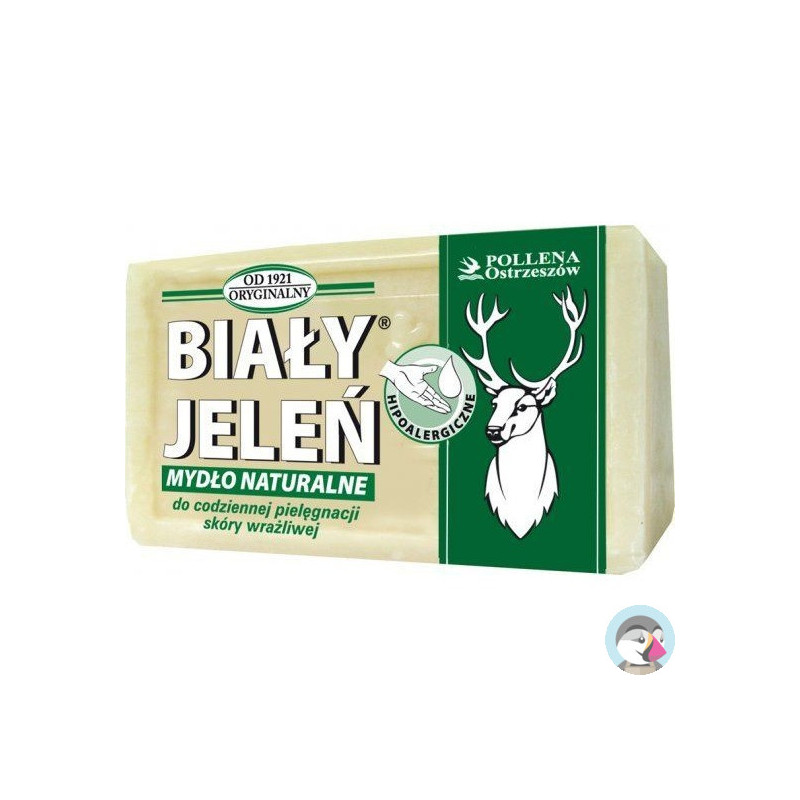 Mydło w kostce BIAŁY JELEŃ 150g naturalne w folii