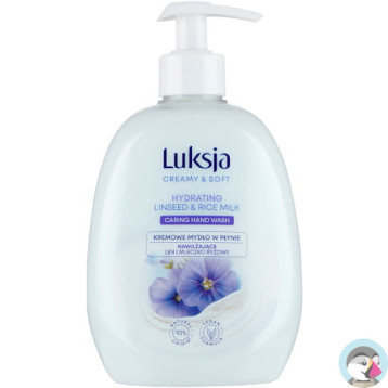 Mydło w płynie z dozownikiem LUKSJA 500ml LINSEED/ Len i mleczko ryżowe