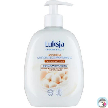 Mydło w płynie z dozownikiem LUKSJA 500ml. BAWEŁNA