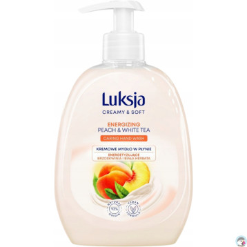 Mydło w płynie z dozownikiem LUKSJA 500ml. BRZOSKWINIA