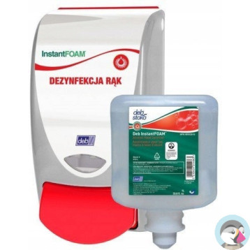 Zestaw DEB! InstantFOAM wkład 1l+dozownik