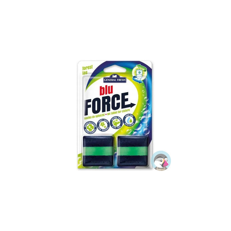 Kostka do WC BLU FORCE do spłuczki 50g las (2 sztuki) GENERAL FRESH