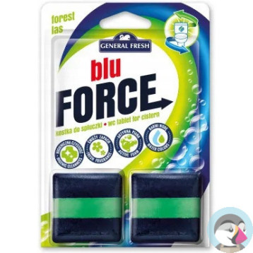 Kostka do WC BLU FORCE do spłuczki 50g las (2 sztuki) GENERAL FRESH