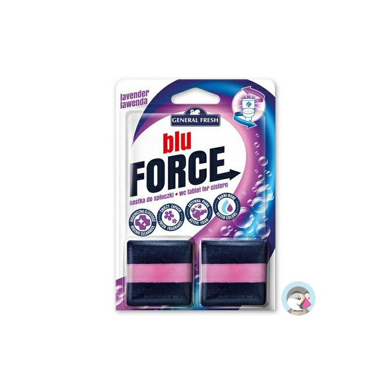Kostka do WC BLU FORCE do spłuczki 50g (2 sztuki) lawenda GENERAL FRESH