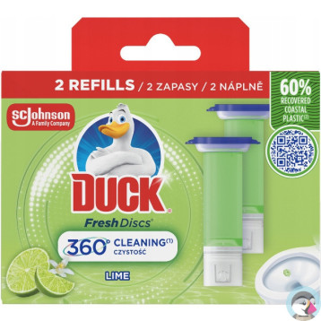 Żelowy krążek do WC DUCK zapas 2x36ml lime